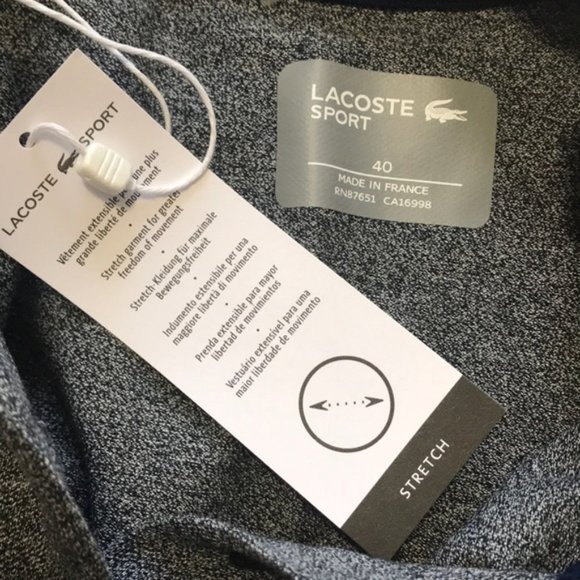 NWT LACOSTE Presidents Cup Stretch Polo Shirt - Picture 5 of 7